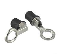 Yhenlovtt Siphon de coque de bateau de 2,5 cm en caoutchouc et acier inoxydable, joint étanche sécurisé pour navires marins, kayaks et vies de vie, lot