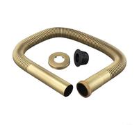 Yhenlovtt Siphon flexible en laiton pour vidange d'évier compatible avec les systèmes de vidange DN30 de 32 mm à 30 mm réglable jusqu'à 80 cm en laiton antique pour salle de bain cuisine lavabo tube