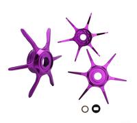 Yhenlovtt Six-Star Clé de frein pour moulinets de pêche Daiwa, outil de déchargement en alliage d'aluminium de 65 mm, compatible avec Steez, Zillion SV TW, Tatula, Salamandura, Al (violet)