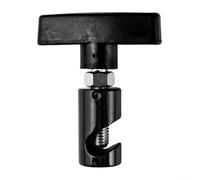 Yhenlovtt Support de capot de voiture antidérapant en aluminium pour fixation de capot avec la plupart des systèmes compatibles avec les couvercles de moteur de véhicule (noir)