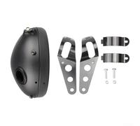 Yhenlovtt Support de phare de moto de 17,8 cm, support de coque de protection en métal pour montage, aucun outil nécessaire, compatible
