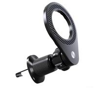 Yhenlovtt Support de téléphone magnétique de voiture compatible avec grille d'aération avec support en alliage noir à 360° pour montage d'air et tous les smartphones rotation