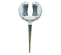 Yhenlovtt Support de tuyau d'arrosage et piquets de guidage en métal, système de rouleau multifonction pour une utilisation en extérieur, pour des pointes durables de 27 x 12 x 3 cm pour emmêler et