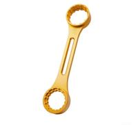 Yhenlovtt Support en 1 pour fond de vélo, 10 clés en alliage d'aluminium, 12 encoches, 16 encoches, Bb 44 mm, outil Fsa386 pour démontage Bbr60 Install Dub 24t (doré)