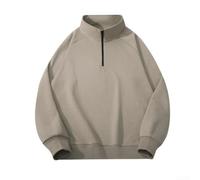 Yhenlovtt Sweat-shirt à manches longues semi-zippé pour homme Séchage | 95 % polyester, 5 % élasthanne, toucher ultra doux, sensation naturelle, durable contre les lavages répétés