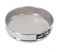 Yhenlovtt Tamis de test chromé de 20 cm avec maille en acier inoxydable 304 pour l'inspection des échantillons et les tests médicaux, gamme de mailles 4 à 600 mailles (maille 90)