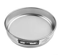 Yhenlovtt Tamis de test chromé de 20 cm avec maille en acier inoxydable 304 pour l'inspection des échantillons et les tests médicaux, gamme de mailles 4 à 600 mailles (maille 325)