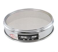 Yhenlovtt Tamis de test chromé de 20 cm avec maille en acier inoxydable 304 pour l'inspection des échantillons et les tests médicaux, gamme de mailles 4 à 600 mailles (30 mailles)