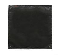 Yhenlovtt Tapis de camping ignifuge 70 x 70 cm avec piquets et boutons-pression d'angle, tapis de sol double face en fibre de verre avec revêtement en silicone pour caméra extérieure (mat)