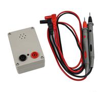 Yhenlovtt Testeur de continuité du buzzer 9 V, outil de test de carte de circuit imprimé, avec alarme audiovisuelle, indicateur sonore 100 dB ABS blanc (C)