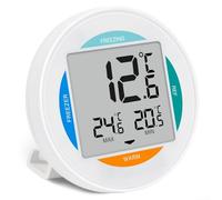 Yhenlovtt Thermomètre numérique sans fil pour réfrigérateur avec joint d'étanchéité IP65 et écran LCD avec enregistrement max min pour la maison et la cuisine
