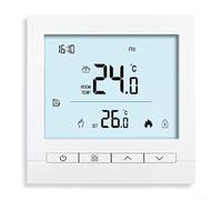 Yhenlovtt Thermostat de chauffage WiFi intelligent avec écran tactile et télécommande pour contrôle par application TUYA, température programmable pour chaudière à gaz, eau ou chauffage au sol