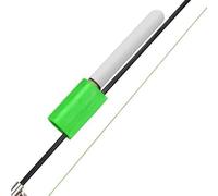 Yhenlovtt Tiges d'alarme avec clip pour pointe de canne à pêche - Lumière LED hydrofuge avec lumière de pêche pour la mer et les rochers et batterie de morsure (rouge vert)
