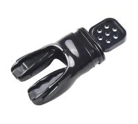 Yhenlovtt Tuba de plongée malléable pour régulateurs et pièce de morsure en silicone anti-allergique compatible avec engrenage pentad (noir)