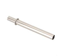 Yhenlovtt Tube de connexion de canne à pêche pour construction et réparation de cannes, renfort en métal avec diamètre intérieur de 5,4 mm-12,2 mm, longueur 30-45 mm, argenté (10.0#)