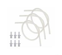 Yhenlovtt Tuyau à lait et adaptateur pour machines à café entièrement automatiques, comprend 3 tubes en silicone de 38 cm de long et 6 raccords en plastique compatibles avec et