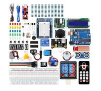 Yhenlovtt UNO-Pro Kit de démarrage pour Arduino R3 avec composants complets et capteurs, pour les débutants apprenant les projets électroniques et robotiques