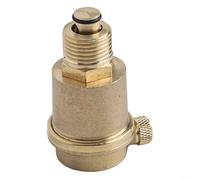 Yhenlovtt Vanne d'aération automatique en laiton, chauffe-eau solaire à filetage de 1,27 cm, libération de pression, montage vertical, système d'eau chaude et froide 1,6 MPa doré