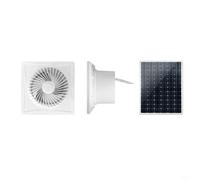 Yhenlovtt Ventilateur 12 V pour turbine de ventilation CC cuisine salle de bain économie d'énergie murale maison solaire avec échappement haute vitesse ABS Fireresis (15,2 cm)
