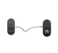 Yhenlovtt Verrou intelligent à empreintes digitales, serrure électronique rechargeable par USB, système de sécurité pour armoires de réfrigérateur et tiroirs (noir)