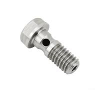 Yhenlovtt Vis de boulon M6 x 1,0 pour banjo pour étrier de frein à disque HOPE Mountain pour vélo - Acier argenté pour composant de frein de vélo