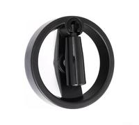 Yhenlovtt Volant pliable pour fraiseuse, volant à rayons avec poignée rotative pliable compatible avec meuleuse de tour, outils industriels, 12 mm x 125 mm en aluminium Allo