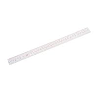 Yheonver 40 cm 16 pouces Longueur Mesure en plastique transparent Règle du bord droit