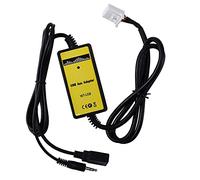 Yheonver Adaptateur de changeur de CD numérique pour autoradio 6 + 6 broches avec entrée auxiliaire 3,5 mm pour la série