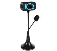 Yheonver CaméRa Web USB Haute DéFinition Webcam 4 LED Web Cam avec MIC Bureau pour Skype Ordinateur PC Ordinateur Portable