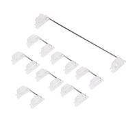 Yheonver Clavier mécanique Kirsche Mx Switch Stabilisateur avec montage sur platine Boîtier transparent 6,25U Modificateur de clé Stabilisateur