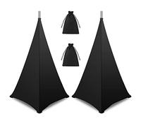 Yheonver Housse de Support de Haut-Parleur-Couvertures de Haut-Parleur DJ Compatibles avec la Plupart des Supports de Haut-Parleur RéGlables, Support de Haut-Parleur Couverture de Canevas