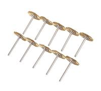 Yheonver Lot de 10 brosses rondes en fil de laiton pour 25 mm