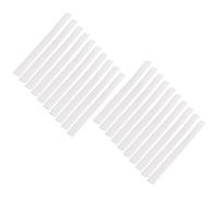 Yheonver Lot de 20 protections en maille pour pinceaux de maquillage Blanc