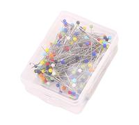 Yheonver Lot de 250 épingles à coudre avec tête en verre - Pour couturière, bijoux, décoration