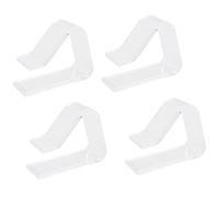Yheonver Lot de 4 pinces à nappe de pique-nique à ressort Transparent