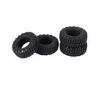 Yheonver Lot de 4 pneus en caoutchouc souple 48 mm 1.0 pour 1/24 RC Crawler Auto Axial SCX24 90081 AXI00002