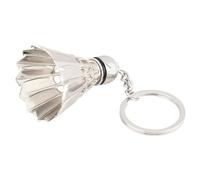 Yheonver Porte-clés de badminton créatif en métal tridimensionnel tournoi de badminton souvenir pendentif porte-clés sport mignon pendentif, argenté