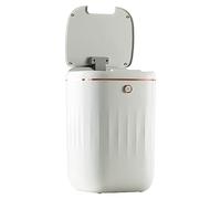 Yheonver Poubelle électrique intelligente de 20 L - Étanche - Automatique - Capteur automatique - Poubelle de cuisine, de salle de bain, de toilettes - Blanc