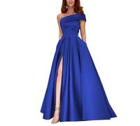 yhfshop Robe de Cocktail Femme Longue,Robes de soirée pour Femmes avec Fente,Royal Blue,US4,Longue Robe de Soirée de Mariage