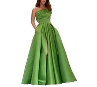 yhfshop Robes de Soirée Femme Grande Taille,Robes de soirée pour Femmes avec Fente,Green,US8,Robe de Soirée Bal
