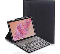 YHFZR Clavier étui pour Blackview Mega 3 Tablet 12,1 Pouce, AZERTY Slim PU Housse Détachable Wireless Clavier Keyboard sans Fil Coque, Noir