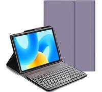 YHFZR Clavier étui pour Blackview Tab 90 WiFi/Tab 90/Tab9 WiFi/Tab 16 Pro 11 Pouce, AZERTY Slim PU Housse Détachable Wireless Clavier Keyboard sans Fil Coque, Mauve