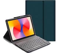 YHFZR Clavier étui pour DOOGEE Tab G6+ Tablet 11 Pouce, AZERTY Slim PU Housse Détachable Wireless Clavier Keyboard sans Fil Coque, Vert