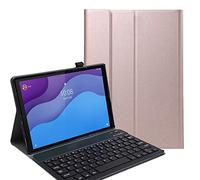 YHFZR Clavier étui pour Honor Pad V7 Pro, AZERTY Slim PU Housse Détachable Wireless Clavier Keyboard sans Fil Coque pourHonor Pad V7 Pro 11 Pouce, Rose Or