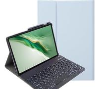 YHFZR Clavier étui pour Honor Pad X7 Tablet 8,7 Pouce, AZERTY Slim PU Housse Détachable Wireless Clavier Keyboard sans Fil Coque, Bleu