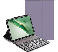 YHFZR Clavier étui pour Honor Pad X7 Tablet 8,7 Pouce, QWERTY Slim PU Housse Détachable Wireless Clavier Keyboard sans Fil Coque, Mauve