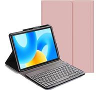 YHFZR Clavier étui pour Honor Pad X8b 11 Pouce 2026, AZERTY Slim PU Housse Détachable Wireless Clavier Keyboard sans Fil Coque, Rose