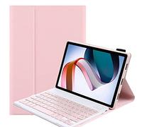 YHFZR Clavier étui pour Lenovo Tab M10 5G 2023, QWERTY Slim PU Housse Détachable Wireless Clavier Keyboard sans Fil Coque pour Lenovo Tab M10 5G 10,6 Pouce TB-360ZU, Rose