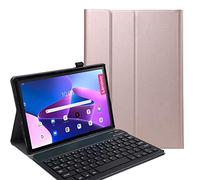 YHFZR Clavier étui pour Lenovo Tab M10 Plus 3rd Gen 2022, AZERTY Slim PU Housse Détachable Wireless Clavier Keyboard sans Fil Coque pour Lenovo Tab M10 Plus 3rd Gen 10,6'' TB-125FU/128FU, Rose Or