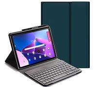 YHFZR Clavier étui pour Lenovo Tab M10 Plus 3rd Gen 2022, AZERTY Slim PU Housse Détachable Wireless Clavier Keyboard sans Fil Coque pour Lenovo Tab M10 Plus 3rd Gen 10,6'' TB-125FU/128FU, Vert